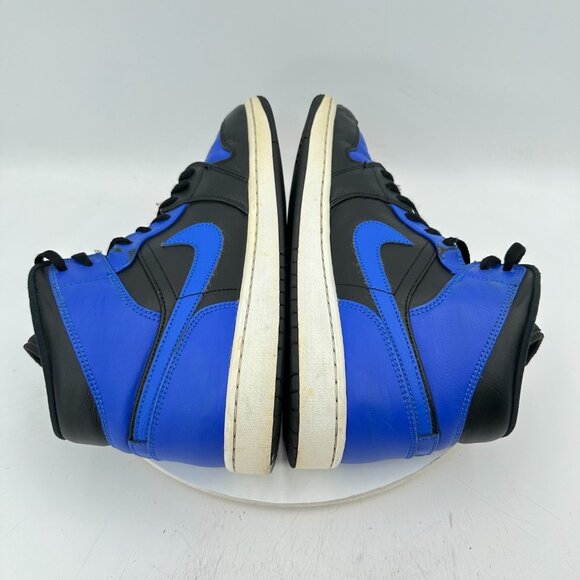 Nike Air Jordan 1 Mid Men Size 12 554724-077 Hyper Royal Black Basketball Shoes - Picture 6 of 11
